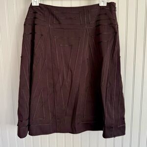 Max Studio Dark Brown Skirt Size 4 Max Studio Special Edition